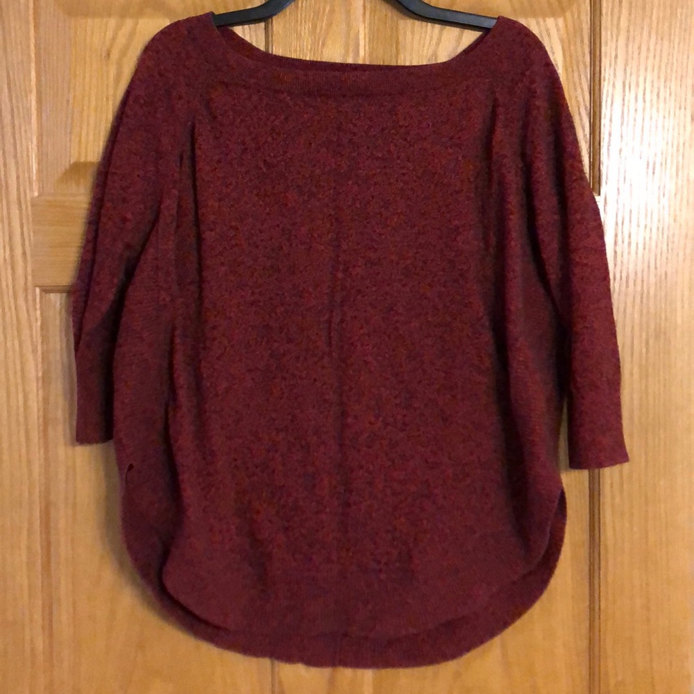 Dark red sweater
